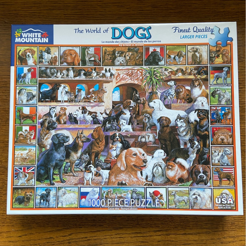 White Mountain Dog Breeds Puzzle 1000 Pieces
